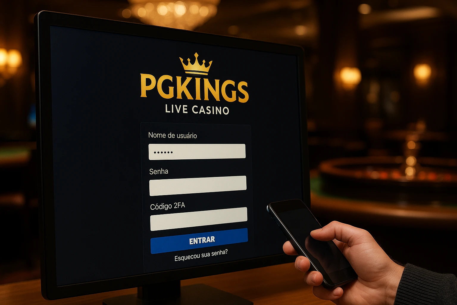 Criar uma nova Conta no plataforma PGKINGS