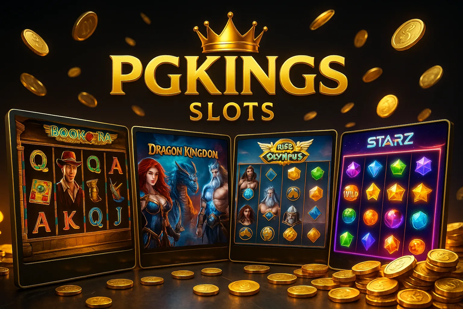 Explore o mundo das slot machines no PGKINGS Casino